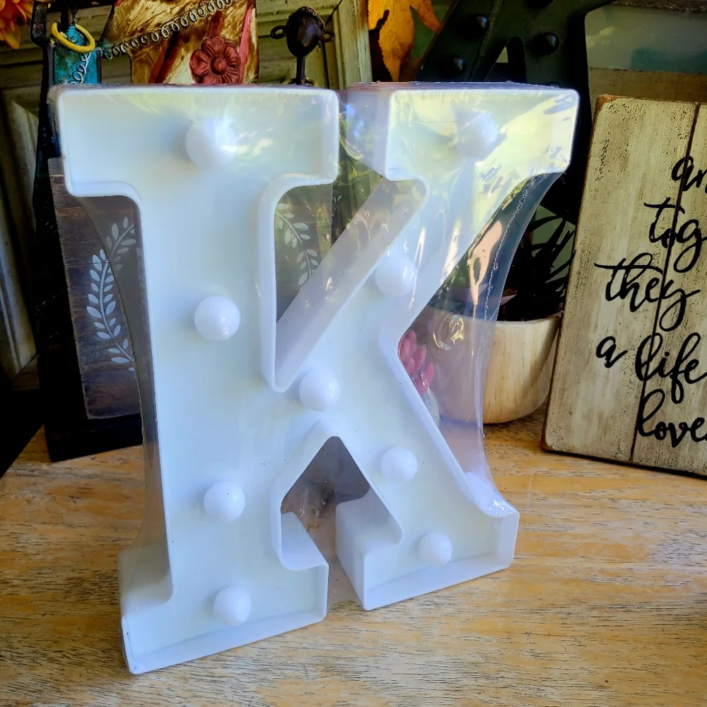 Illuminated Letter 'K' LED Marquee Light